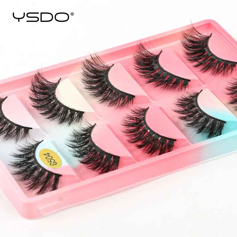 Natural Mink False Eyelashes Long Dramatic Lashes Makeup