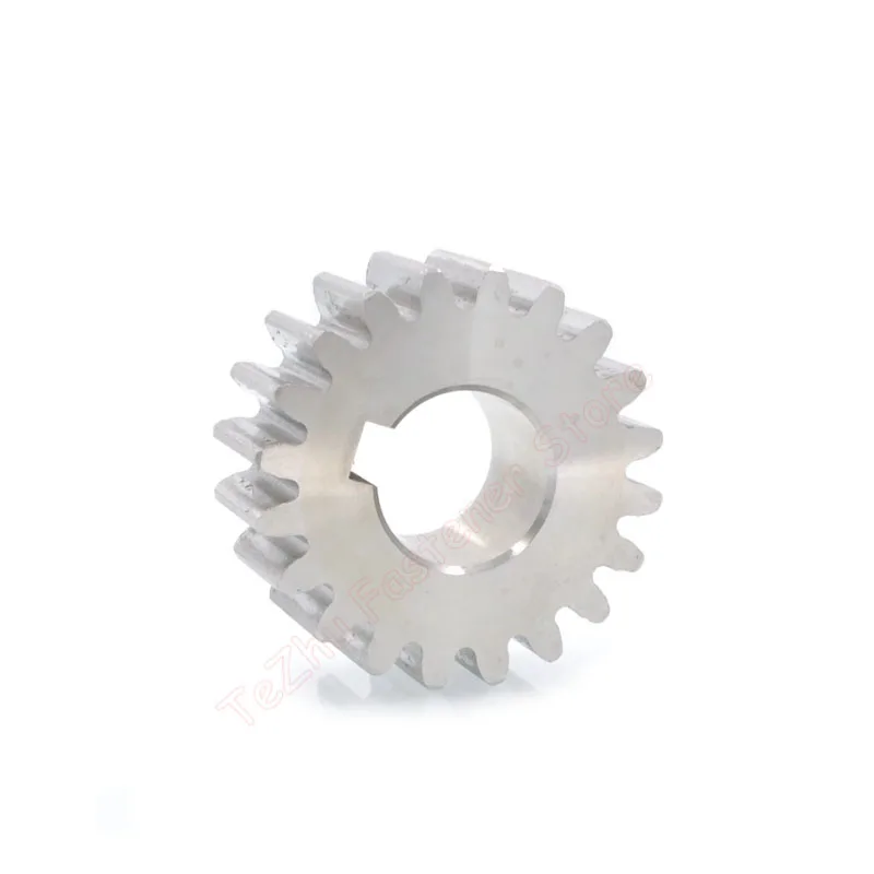 Description Picture 6 of item1pc 12T-30T 1.5M 304 Stainless Steel Spur Gear 1.5 Module 12 13 14 15 16 18 20 22 24 25 28 30 Teeth Flat Gear Keyway Bore 8-20mm