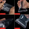 Small Zip Lock Plastic Bags Reclosable Transparent Bag Vacuum Storage Bag Clear Bags Ziplock Food Storage Bags plastic zip bag 6