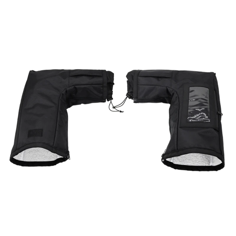 

Waterproof ATV Gloves Windproof Handlebar Hand Warmers Comfortable Wearing for Men & Women for Motorcycle Snowmobile H7JD