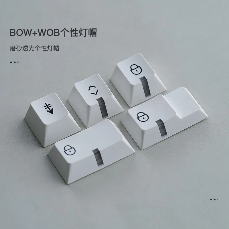 Wob Lock Decent PBTFANS bow wob caps lock num scr cherry profile PBT keycap for ...