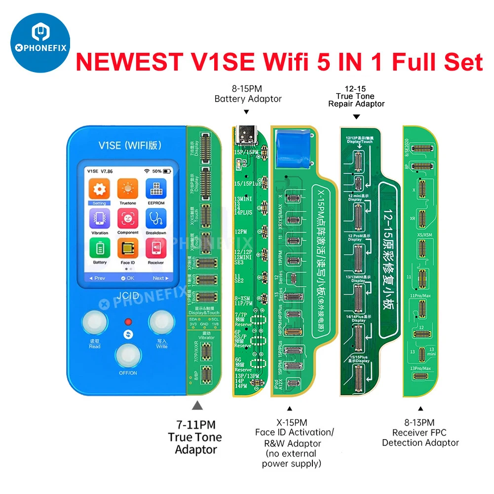 JCID V1SE(WIFi版) BA基盤8-15PMセット【新品未開封】 JCID V1SE WIFI Programmer for iPhoneX/XS/11/12/13/14/15