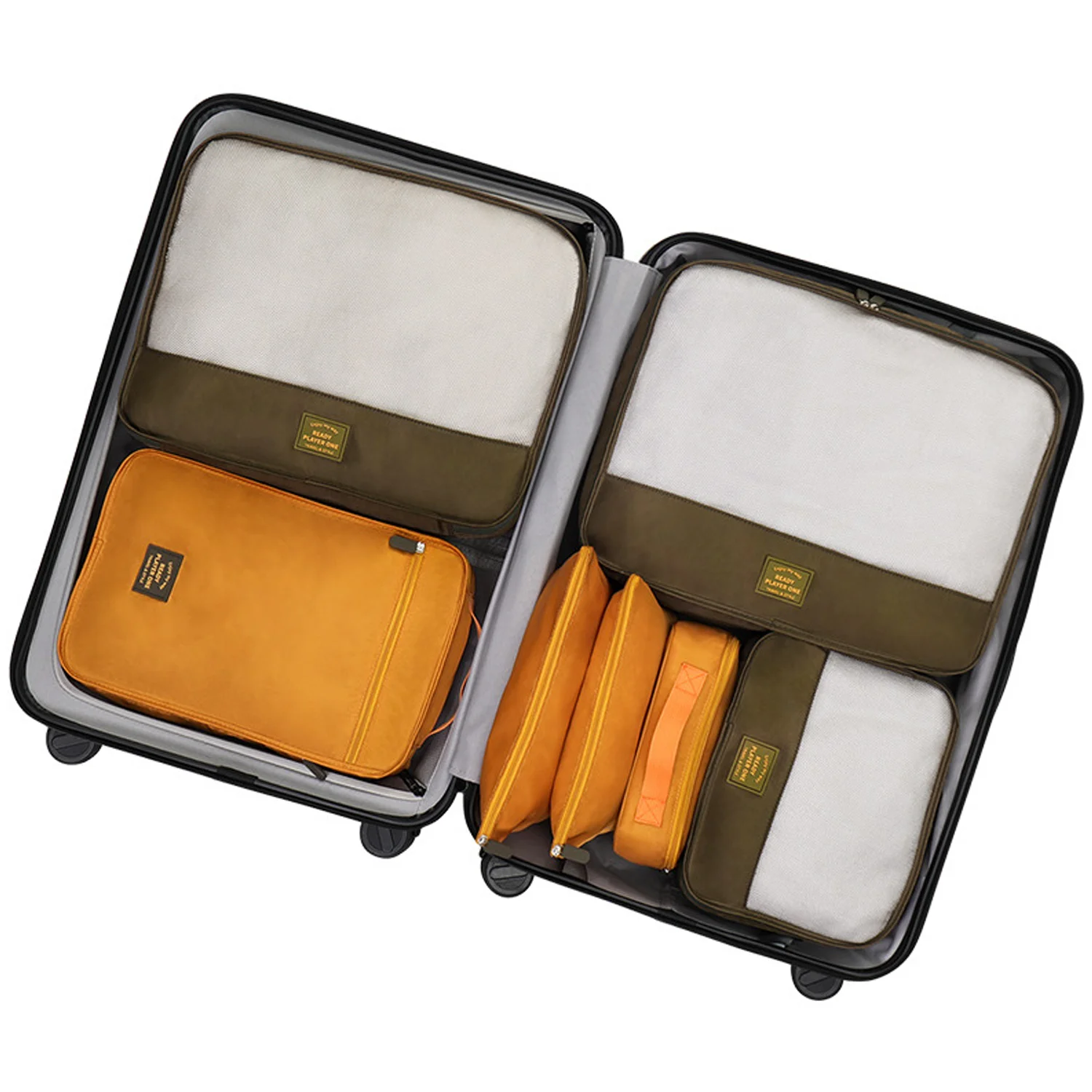 7-Piece Lightweight Travel Packing Cube and Organizer Set
