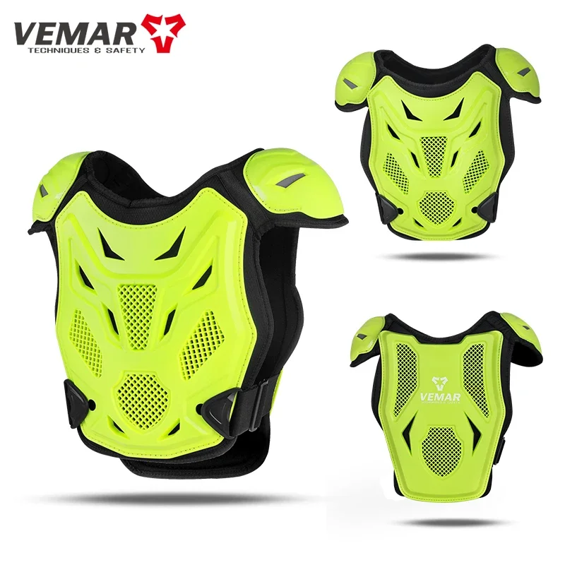 VEMAR Kids Body Chest Spine Protector Protective Guard Vest Motorcycle Jacket Child Armor Gear For Motocross Dirt Bike Skating