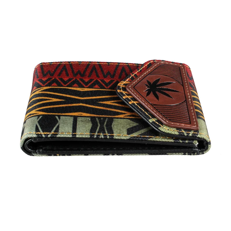 Retro printed men's wallet  Fashion Women's Card Bag   1426