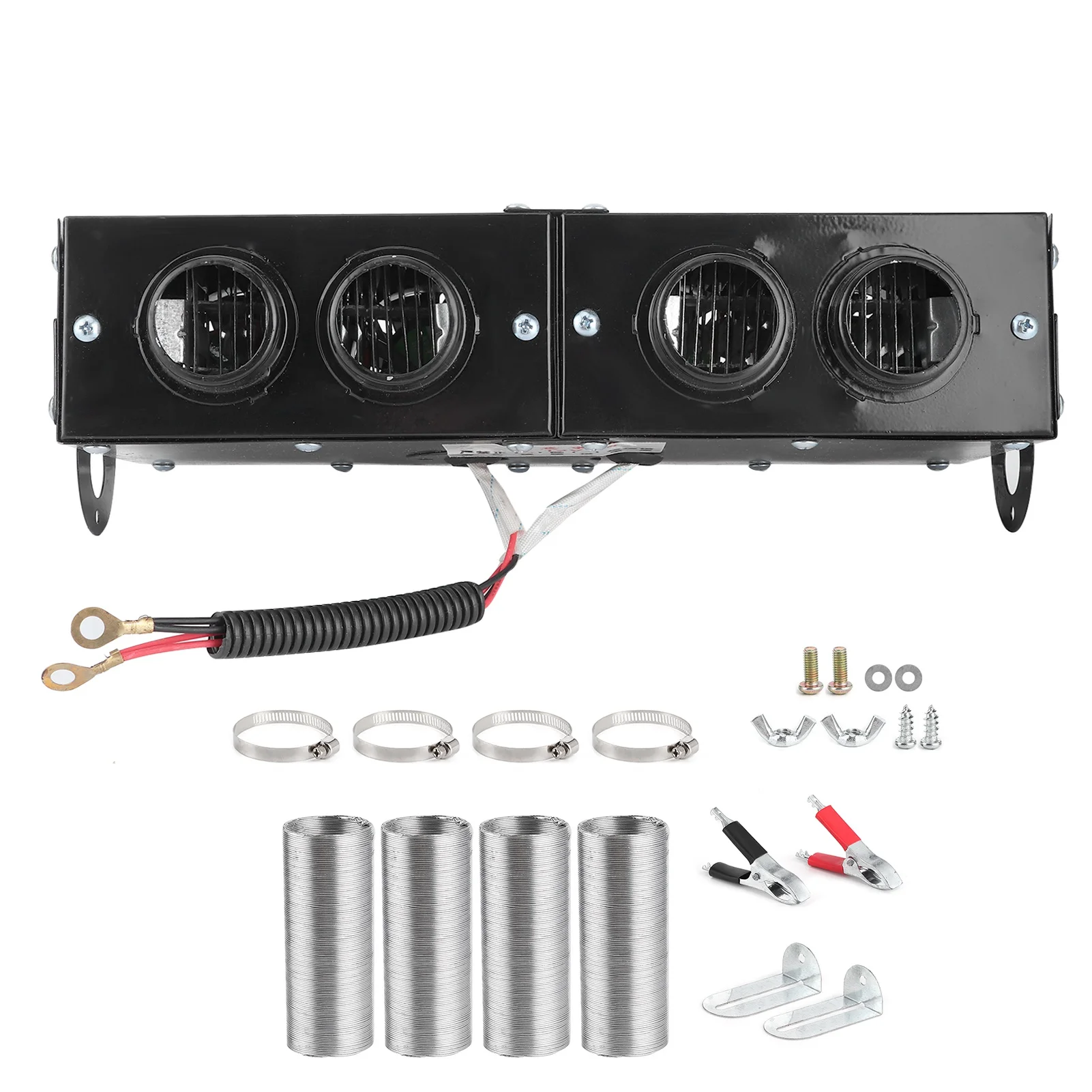 Car Heater Defogger Auto 4 Hole Heating Fan 12V Defroster Defogger 800W Car DemisterCar Heating Fan4 Hole