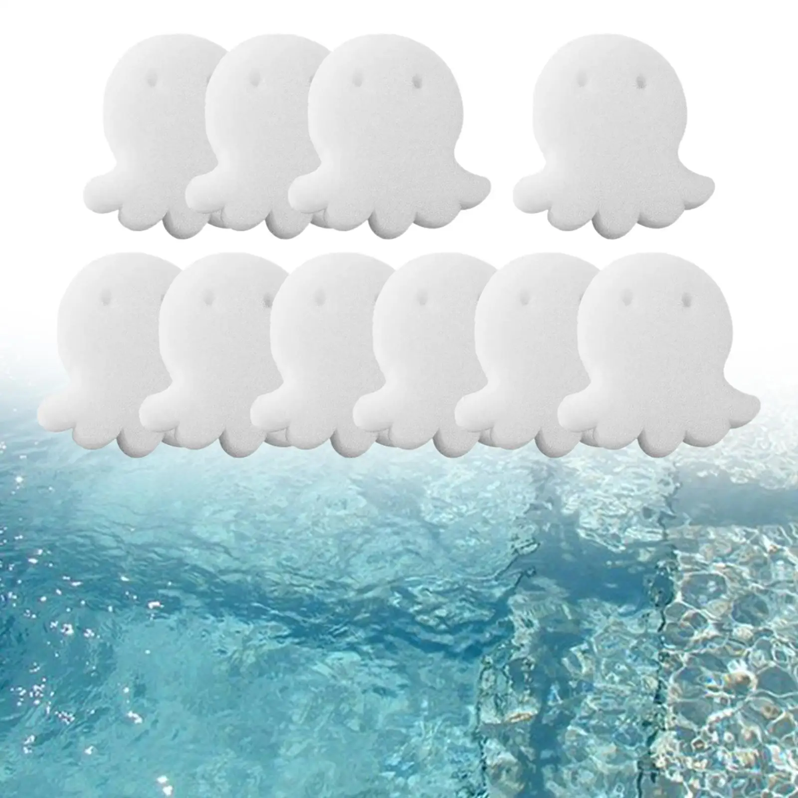 

10 Pieces Oil Absorbing Spong Scum Absorber Cleaners Accessories Collect Scum