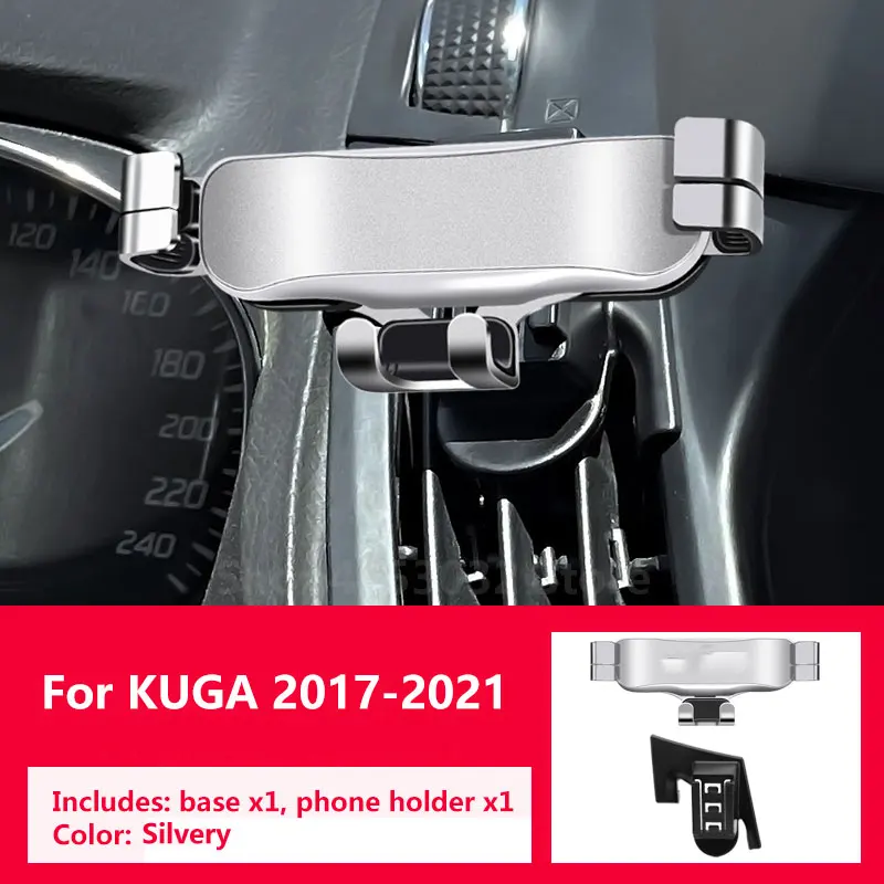 Car Phone Holder For Ford KUGA-Gravity Navigation Special Bracket Rotatable Support Clamping Accessories