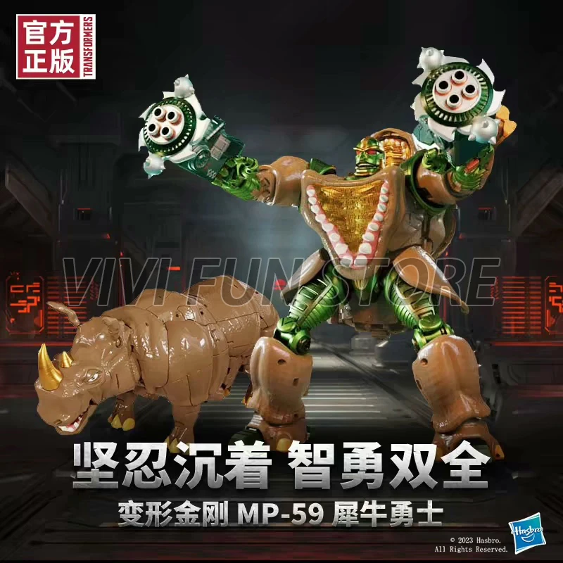 In Stock TAKARA TOMY Genuine MP59 RHINOX Beast Wars: Transformers