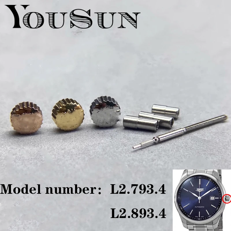 Per Longines Master Collection L2.793.4/L2.893.4 Accessori Per Asta Corona Con Maniglia Per Testa Dell'Orologio