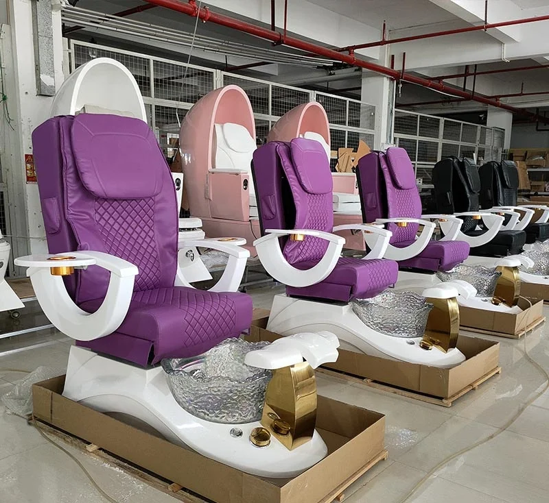 Luxury Modern Pedicure Spa Massage Chair Nail Salon Foot Pedicure Chair Electric Manicure Massage Chair For Beauty Salon 2