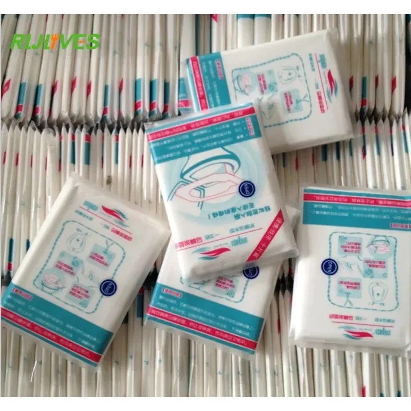RLJLIVES 1 Bag=10 pcs/lot Travel Disposable Toilet Seat Cover Mat Waterproof Toilet Paper Pad Bathroom Accessories Set toilet seat cover