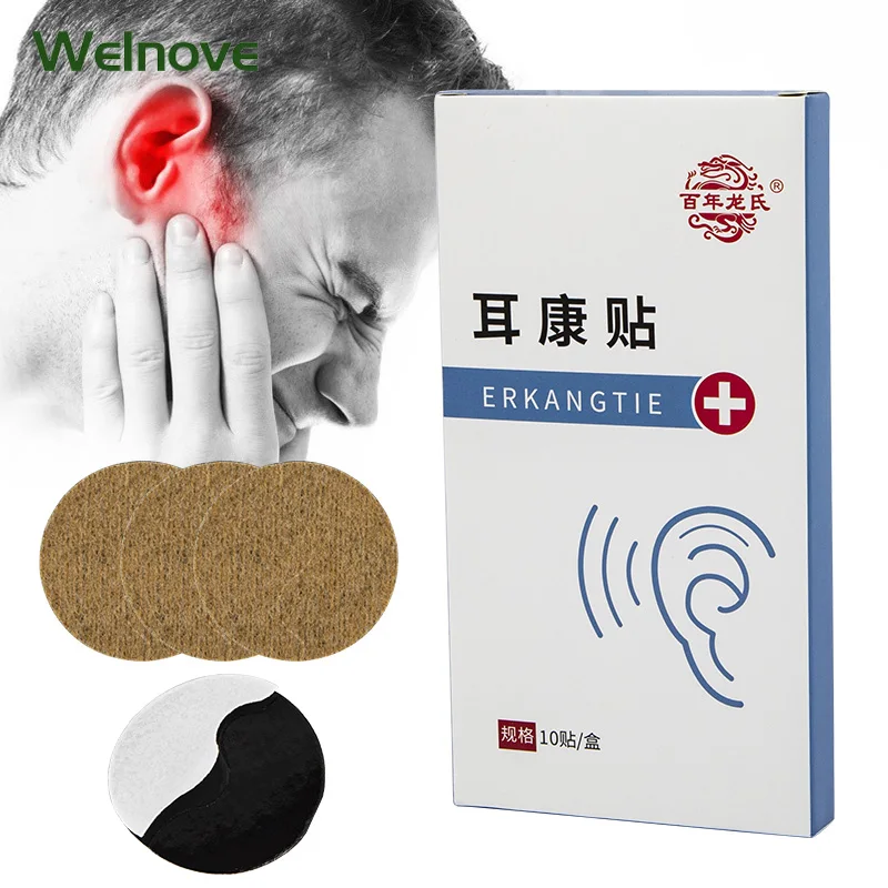 

10/30Pcs Tinnitus Medicine Patch Ear Pain Relief Medical Plaster Hearing Loss Neuropathic Ringing Treatment Stickers Health Care