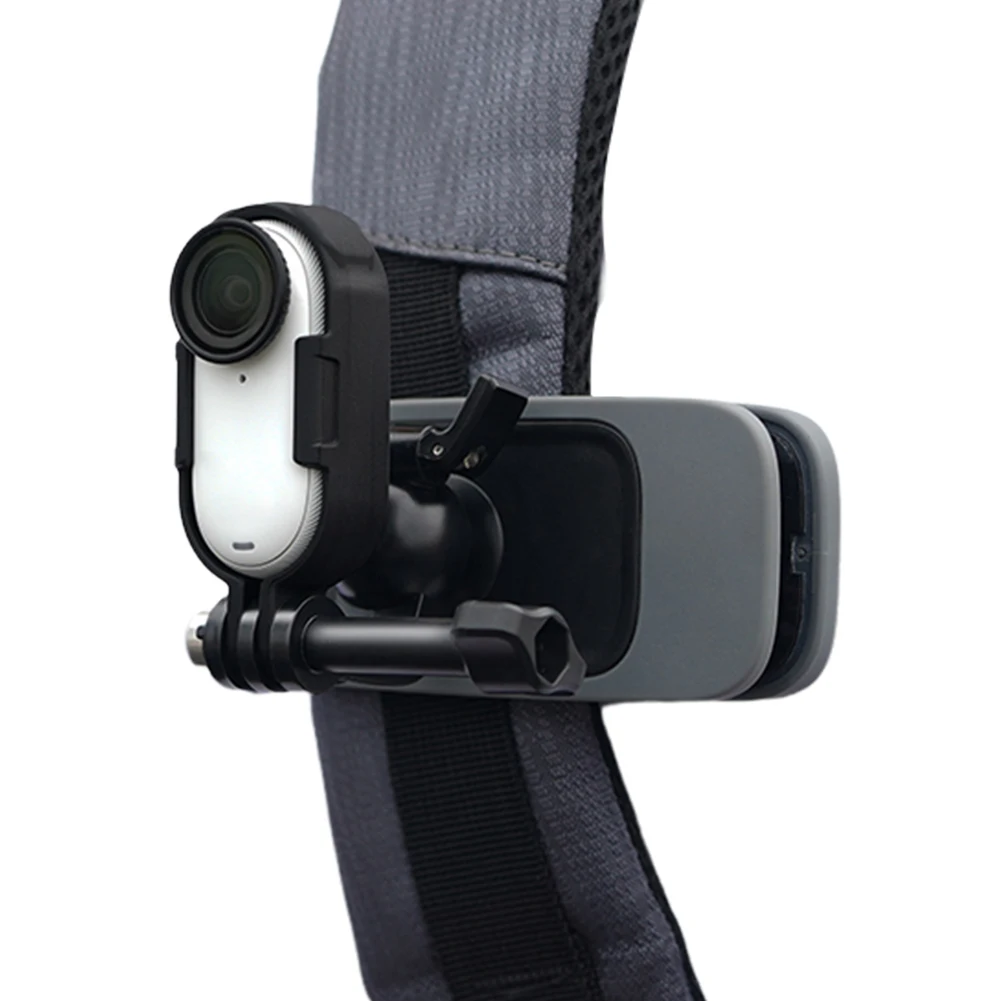 Per Insta360 GO 3 GO 3S Set di montaggio ad azione verticale e orizzontale staffa di protezione telaio custodia protettiva accessori per fotocamere - immagine 2