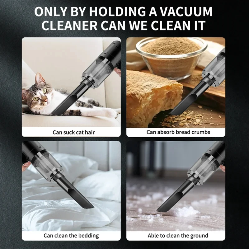 Portable Handheld Vacuum Cleaner Multifunctional Mini Car Home Vacuum Cleaner for Vehicle Household Cleaning 4