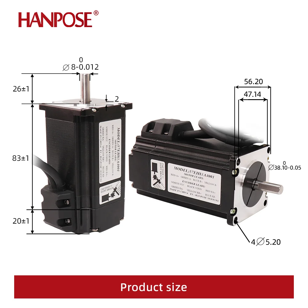 NEMA 23 Brushless DC Servo Motor - NEMA Stepper Motors, PSC Motors