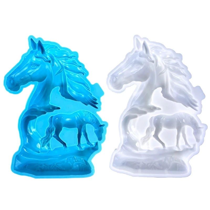 

Новинка 2024, форма для полых скульптур лошадей, легко демонтируемая силиконовая форма, форма для изготовления украшений для для