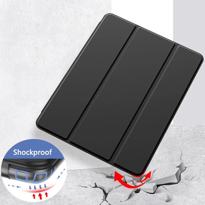 Tablet Case For Lenovo Tab M10 Plus 3rd Gen Xiaoxin Pad 2022 10.61 TB-128FU  TB-125FU Soft Silicone Shell Flip Smart Cover - AliExpress