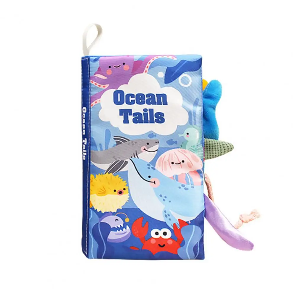 

Cloth Book for Babies Colorful Cartoon Pattern Book Brain-boosting Educational Toy for Babies 0-3 Years Baby Shower Gift