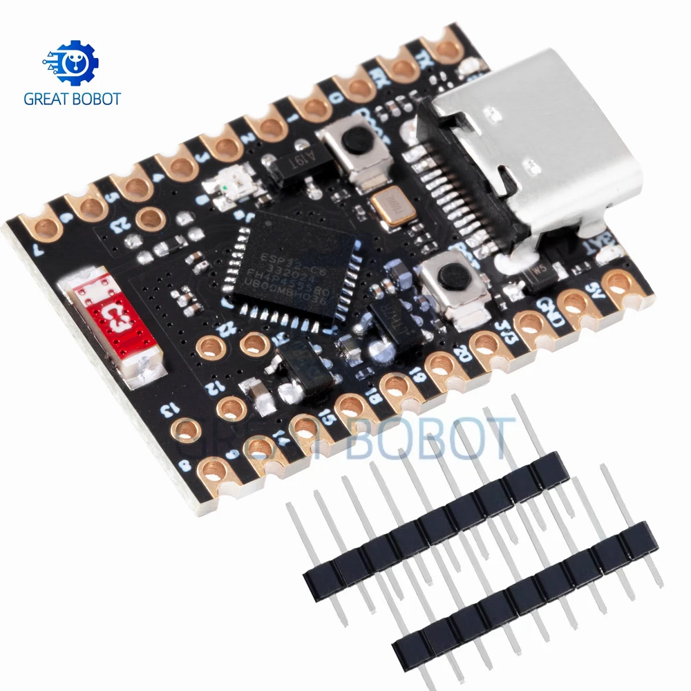 รูปสินค้า บอร์ดพัฒนา ESP32-C6 สำหรับการเรียนรู้โปรแกรมมิ่ง