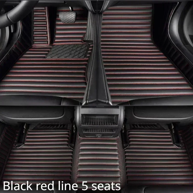 Black red 5 seats