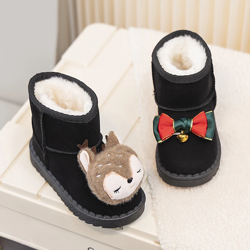 Cotton Thermal Snow Boots for Kids Winter