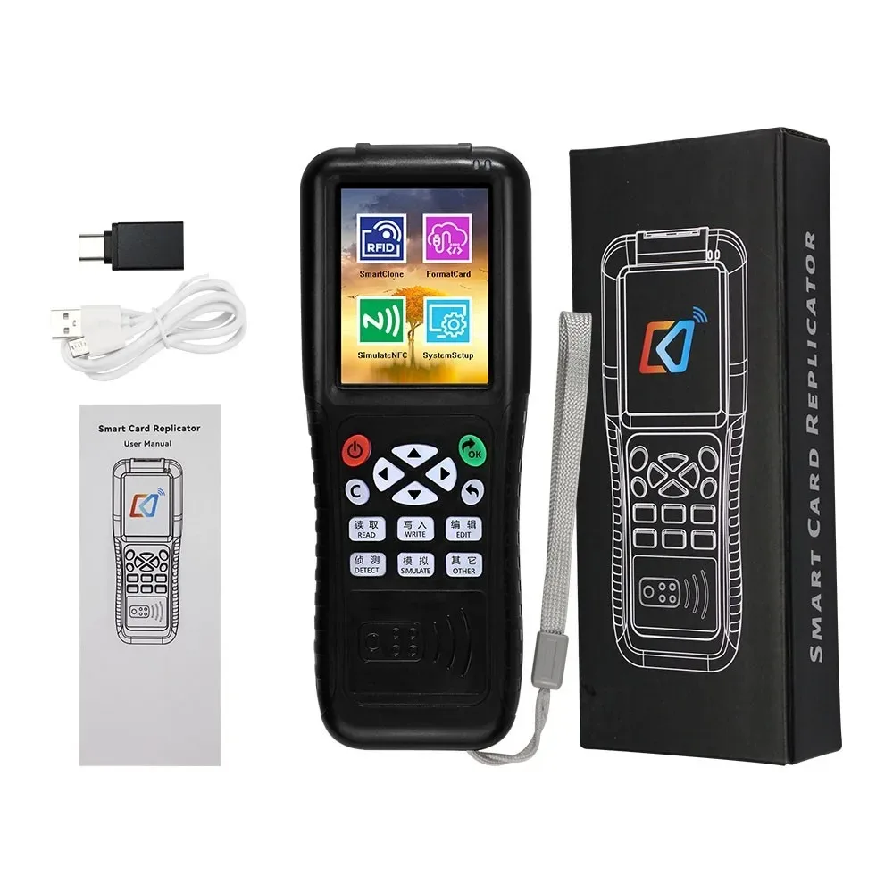 X7 NFC-kaartlezer, RFID-kaartkopieerapparaat Lezers Schrijver Duplicator voor IC ID-kaarten, Smart Card RFID-kopieerapparaat ID IC-lezer Schrijver HD Volledig Kleurenscherm (5 UID-gespen 5 T5577-kaarten 5 T5577-gespen X7 NFC-kaartlezer, RFID-kaartkopieerapparaat Lezers Schrijver Duplicator voor IC ID-kaarten, Smart Card RFID-kopieerapparaat ID IC-lezer Schrijver HD Volledig Kleurenscherm (5 UID-gespen 5 T5577-kaarten 5 T5577-gespen