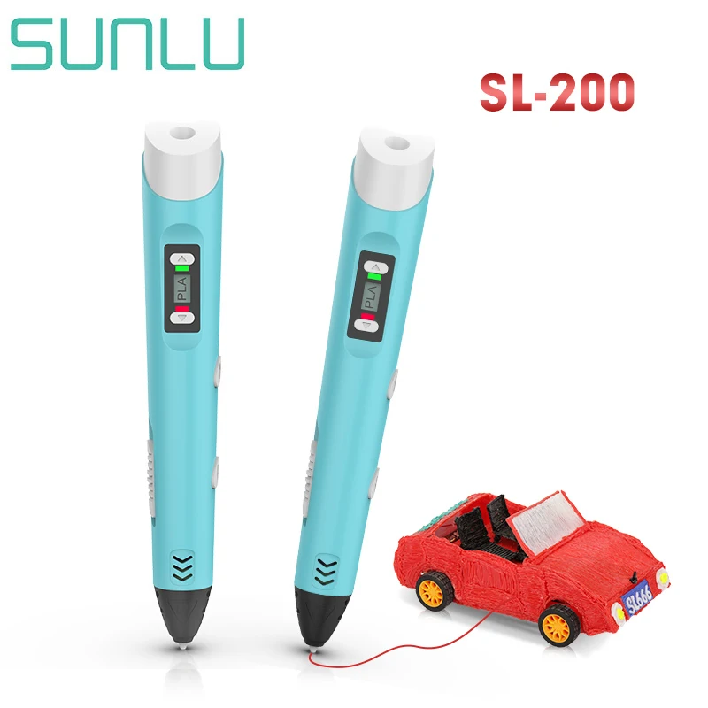 SUNLU 3D Printing Pen SL-200 DIY Doodling Child Christmas Gift for Kid Intelligent Universal Safe Use Creative Handmade Artwork gravity fidget toys creative 3d printing fidget toys stylish and fun sensory toys realistic stress toys for christmas easter