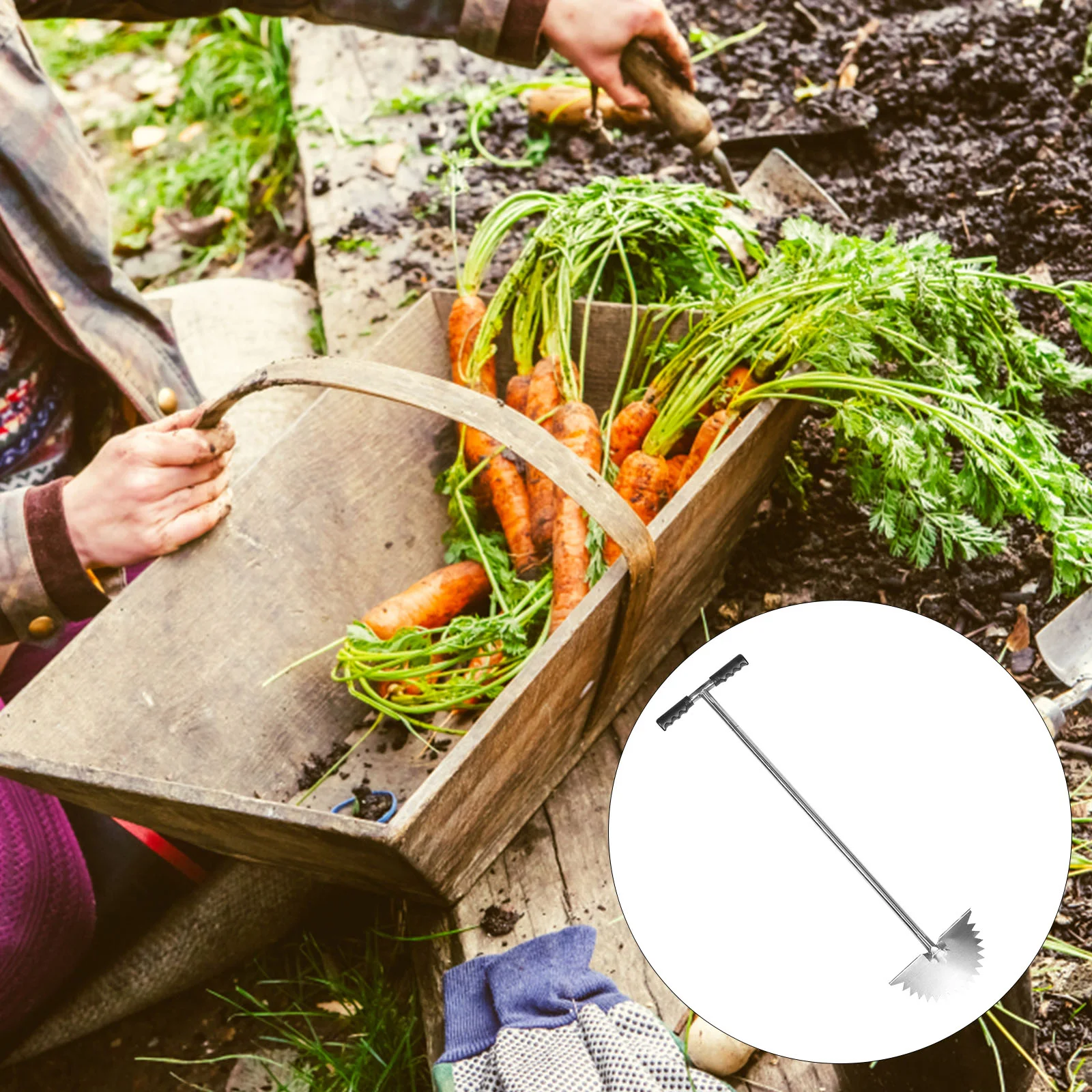 

Ручная садовая окантовка с длинной ручкой, садовый инструмент для резки, садовая окантовка с зубцами