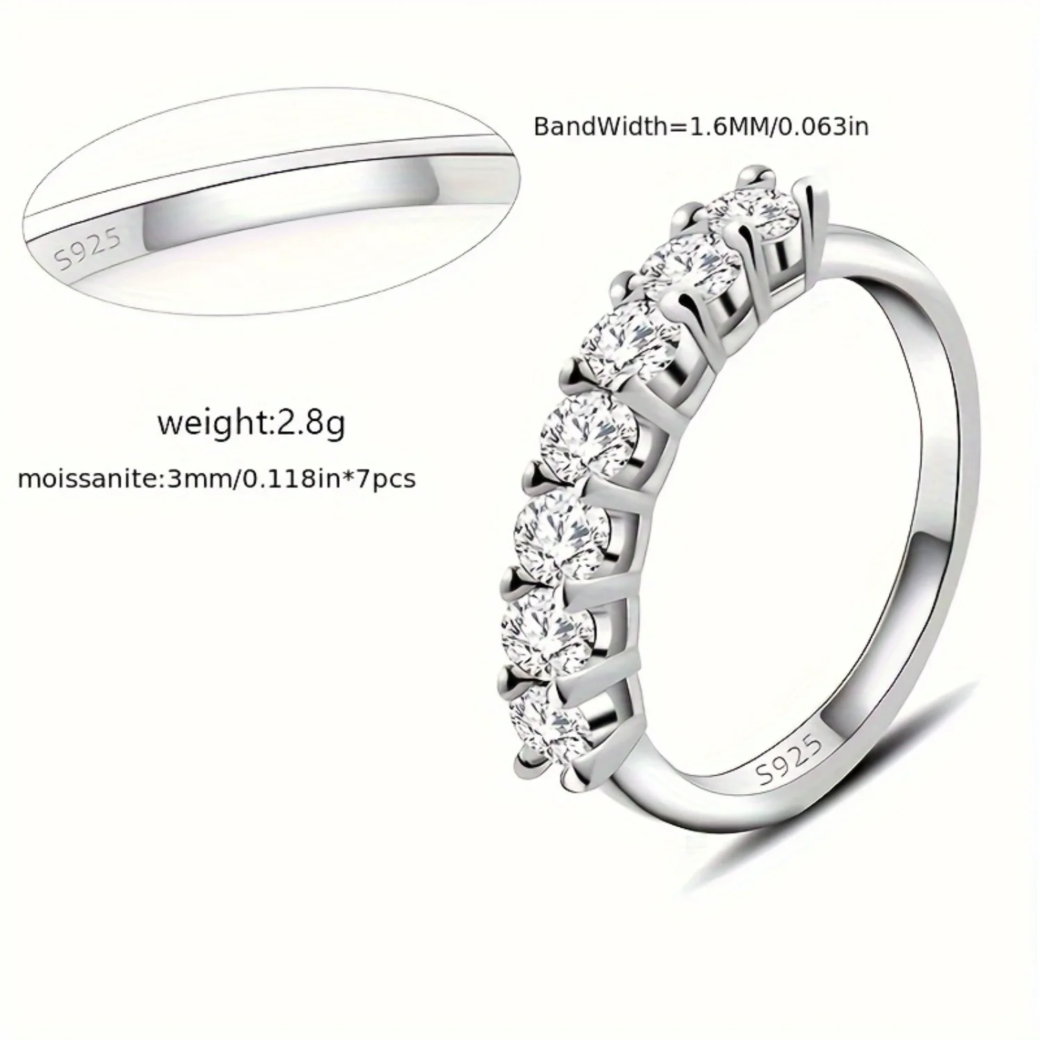 Wedding Band Half Eternity Stackable Engagement Ring D Color VVS1 Lab Created Hand towel holder Towel holder bathroom
