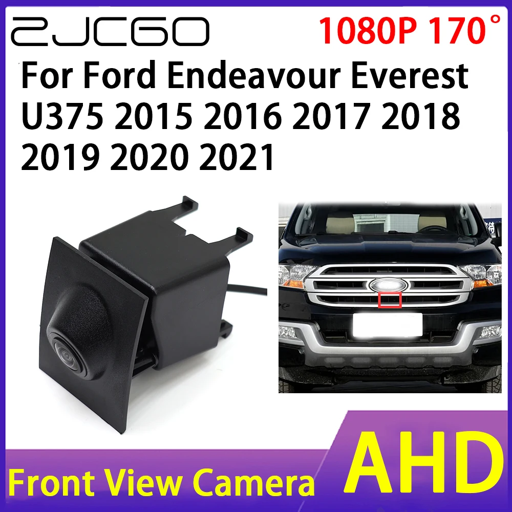 

ZJCGO Car Front View Camera AHD 1080P Waterproof Night Vision CCD for Ford Endeavour Everest U375 2015~2021
