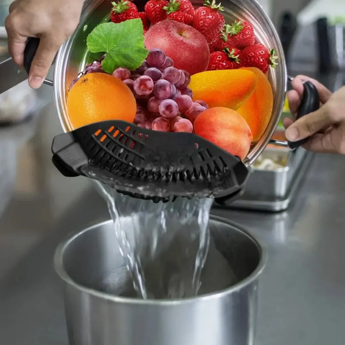 Silicone Clip-On Strainer 2