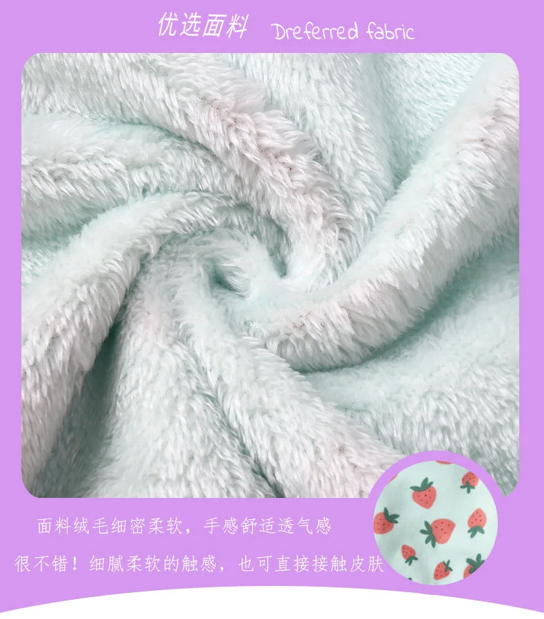 Boys and Girls Winter Warm Fleece Jackets Children Cute Cartoon Zipper Hot Selling Soft Thick Kids Baby Coats for 2-8