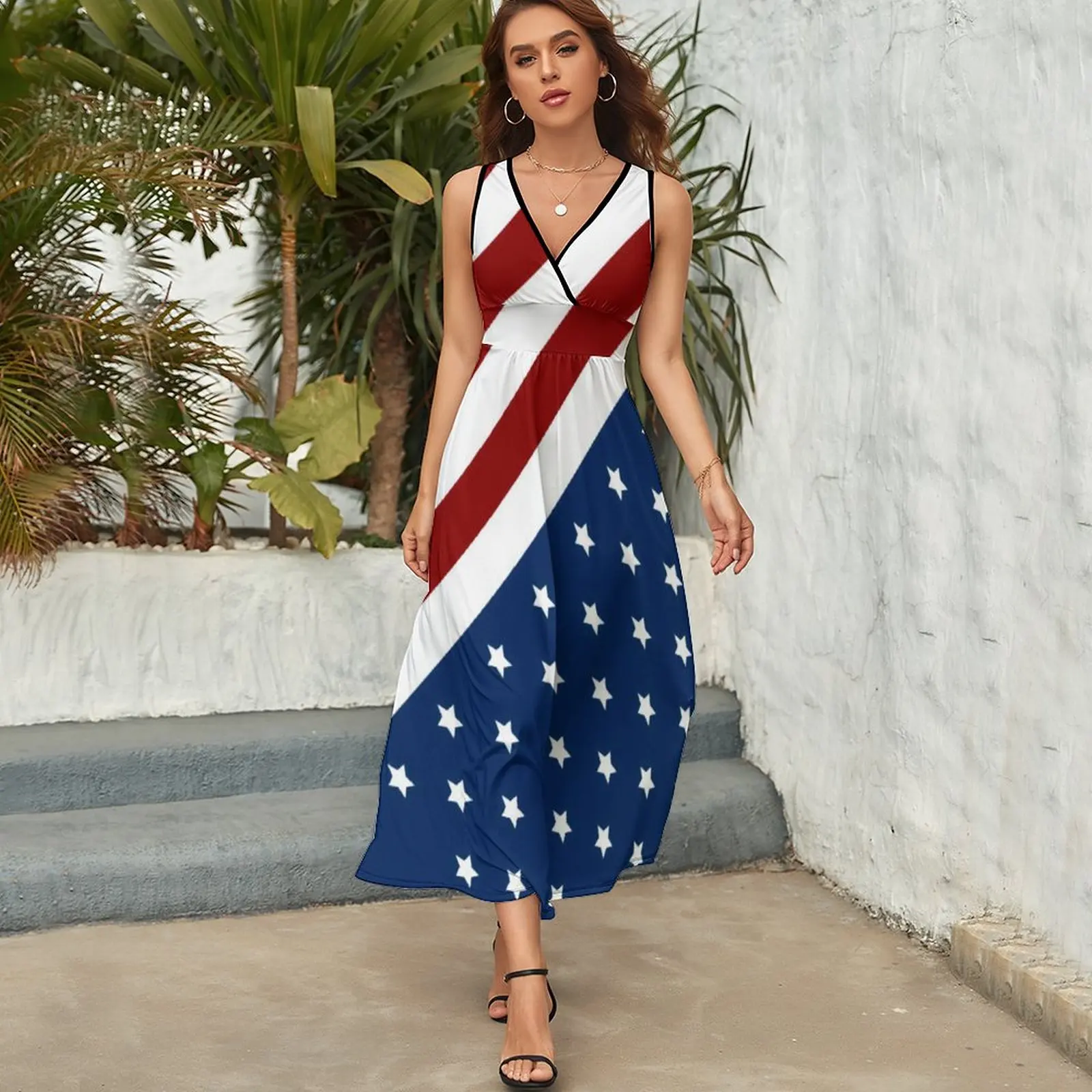 summer sleeveless dresses for women Womens Silk Sleeveless Dress Cowl Neck Silk Midi Dress Wedding Guest D main image 1
