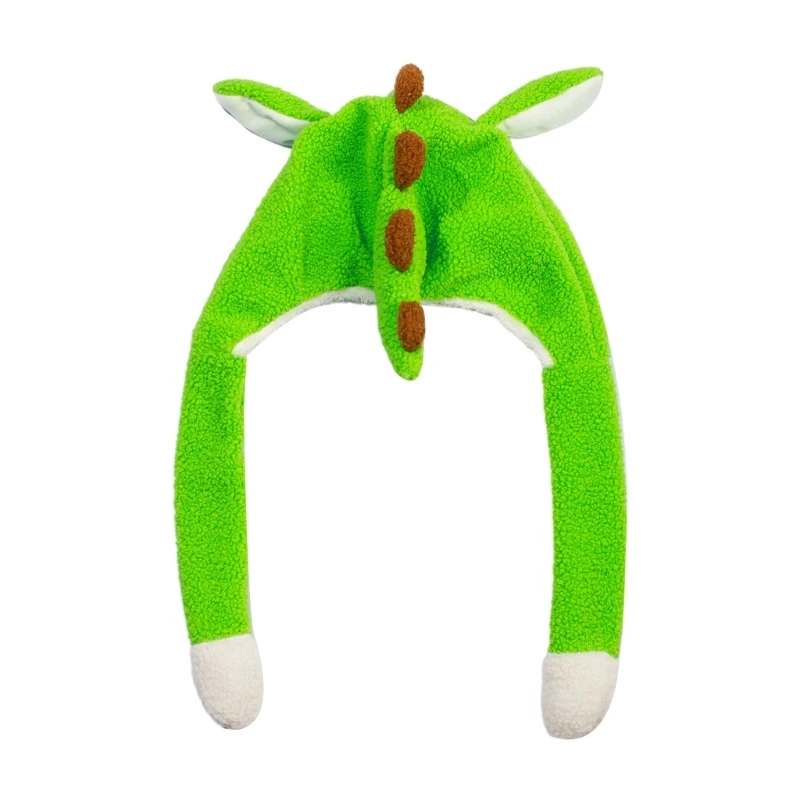 

Plush Animal Hat Winter Warm Beanie with Ear Flaps Moving Ears for Teens