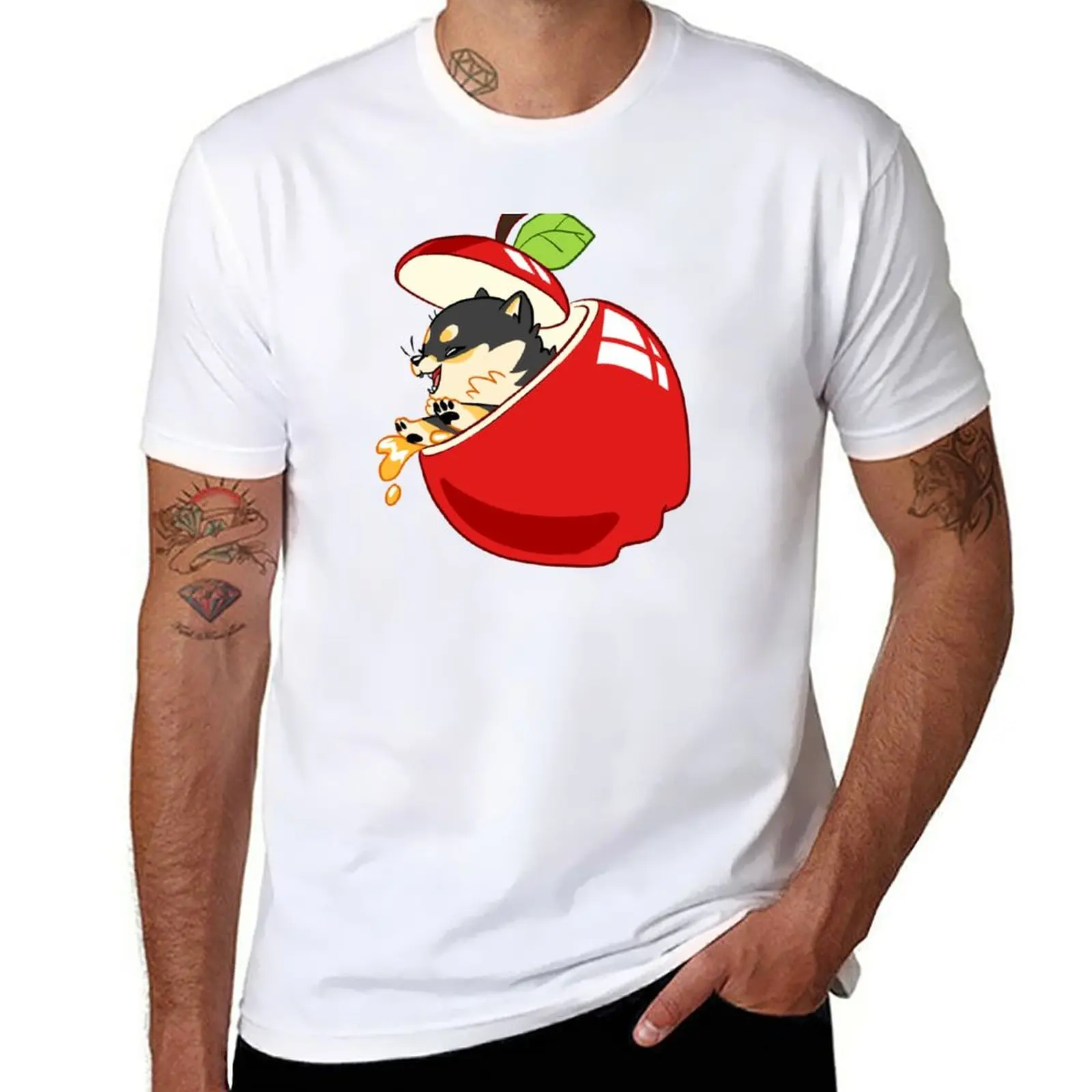 

New Apple Shibe T-Shirt T-shirt for a boy vintage t shirt plus size t shirts black t shirts for men