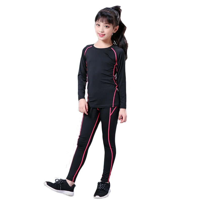 Winter Children's Sports Thermal Underwear Girls Set Quick Dry Long Johns Kids Warm Thermo Underwear Compression Sportswear