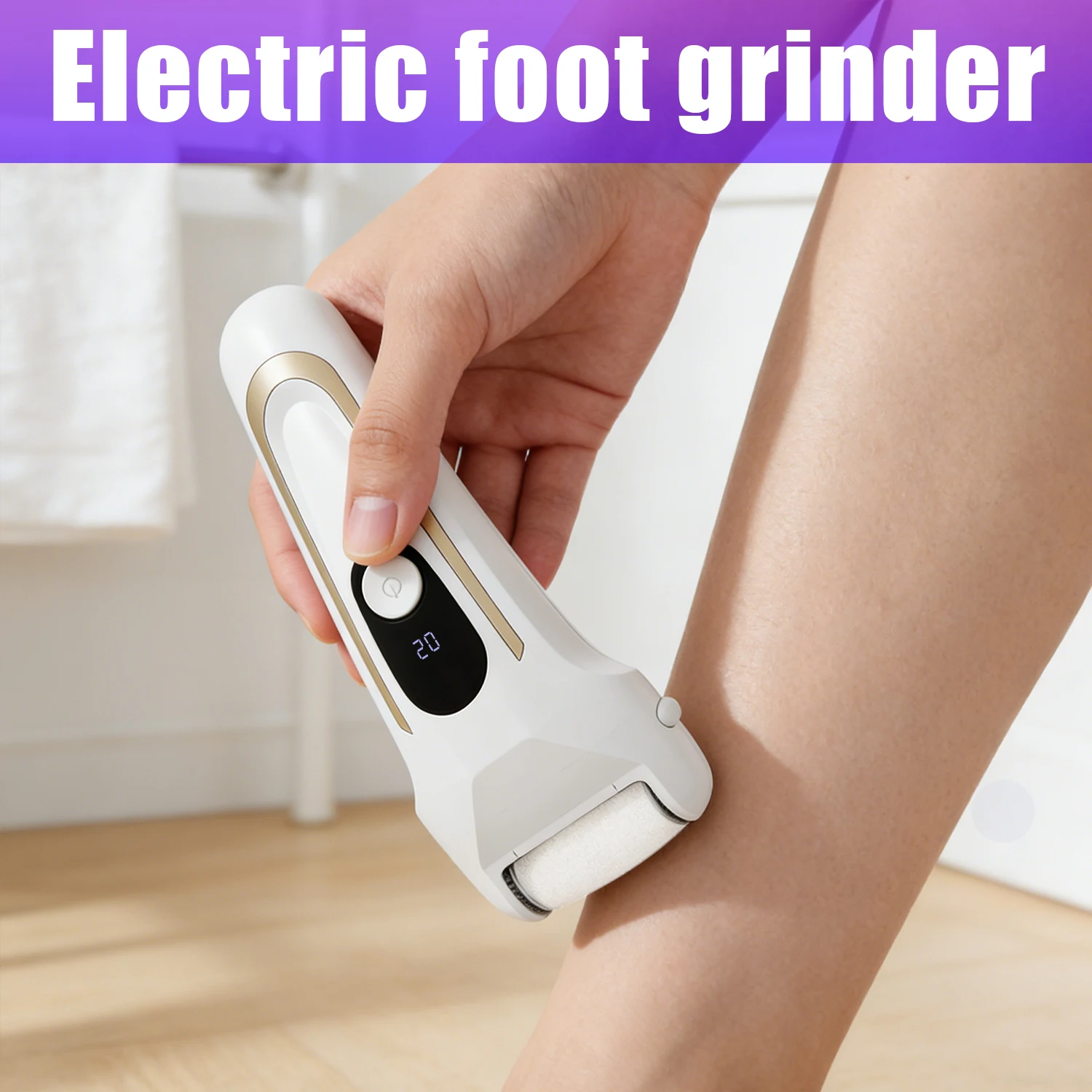 Portable USB Rechargeable Electric Foot Pedicure Tool - Callus Remover Ideal Gift For Girlfriend Mother_voghion.com