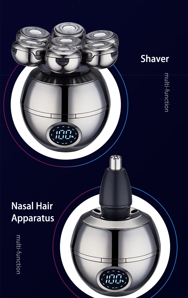 Barbeador para Homem Cortador de Cabeça Flutuante à Prova Aparador para Máquina de Barbear Independentemente Dwaterproof Água Navalha Elétrica Multifunções 7d 7 13 Computers & Electronics