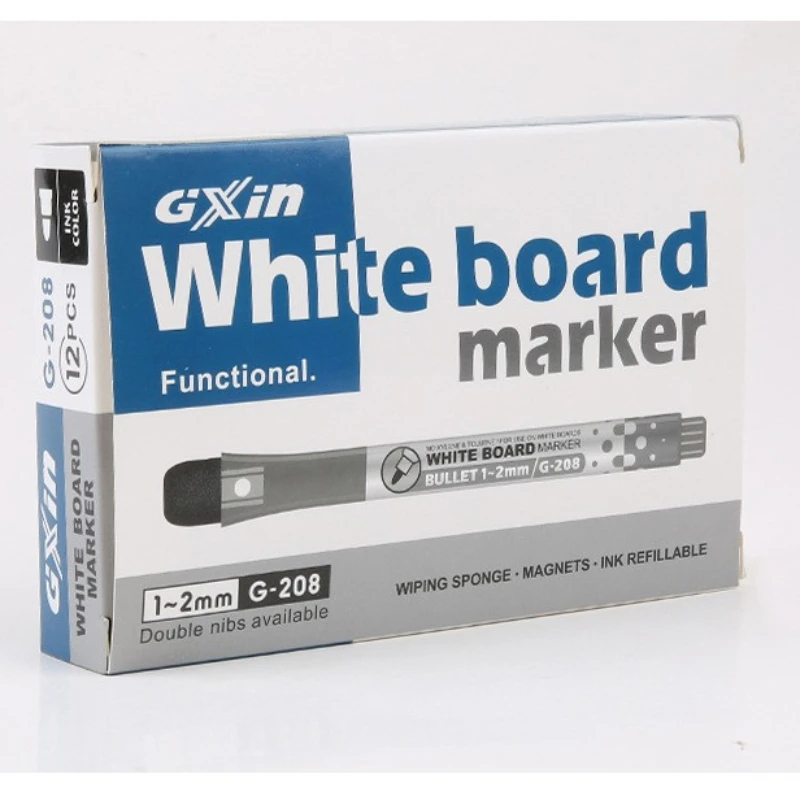 Gxin G208 12Pcs Löschbaren Marker Set Farben Magnet Whiteboard Tinte Stifte Schule Lehrer Ressourcen kinder Graffiti Kinder Zeichnung – Detail 3