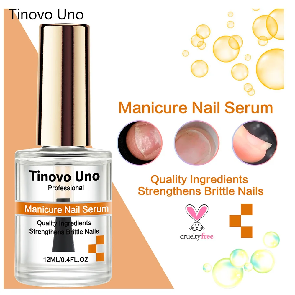 Tinovo Uno Nail Recovery Manicure Nail Serum Polish 12ML Strengthener Brittle Thin Nails Hardener Nourish Cuticle Oil Lacquer
