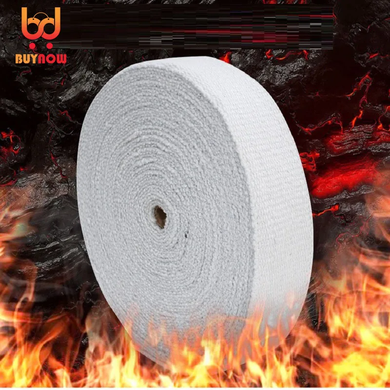 50mm Ceramic fiber tape flame retardant high temperature resistant Smoke exhaust pipe fireproof ceramic fiber tape
