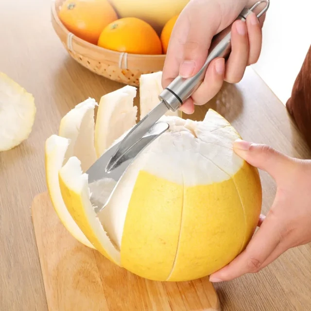 Orange Peeler 304 Stainless Steel Pomelo Opener Orange Pitaya Peeler  Household Pomelo Knife Peeler Lemon Grape fruit - AliExpress