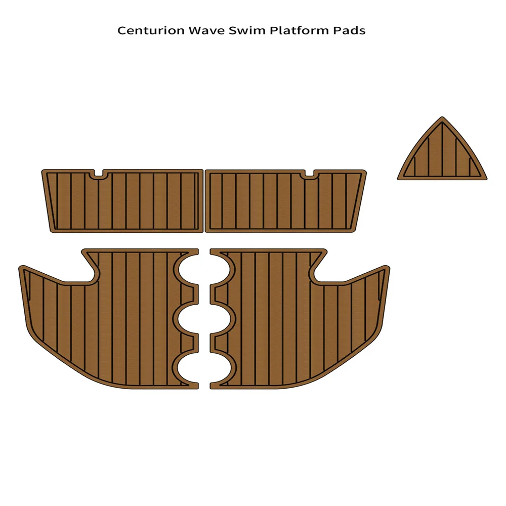 

Centurion Wave Swim Platform Step Pad Boat EVA Foam Faux Teak Floor Mat Flooring Backing Self Adhesive SeaDek Gatorstep Style