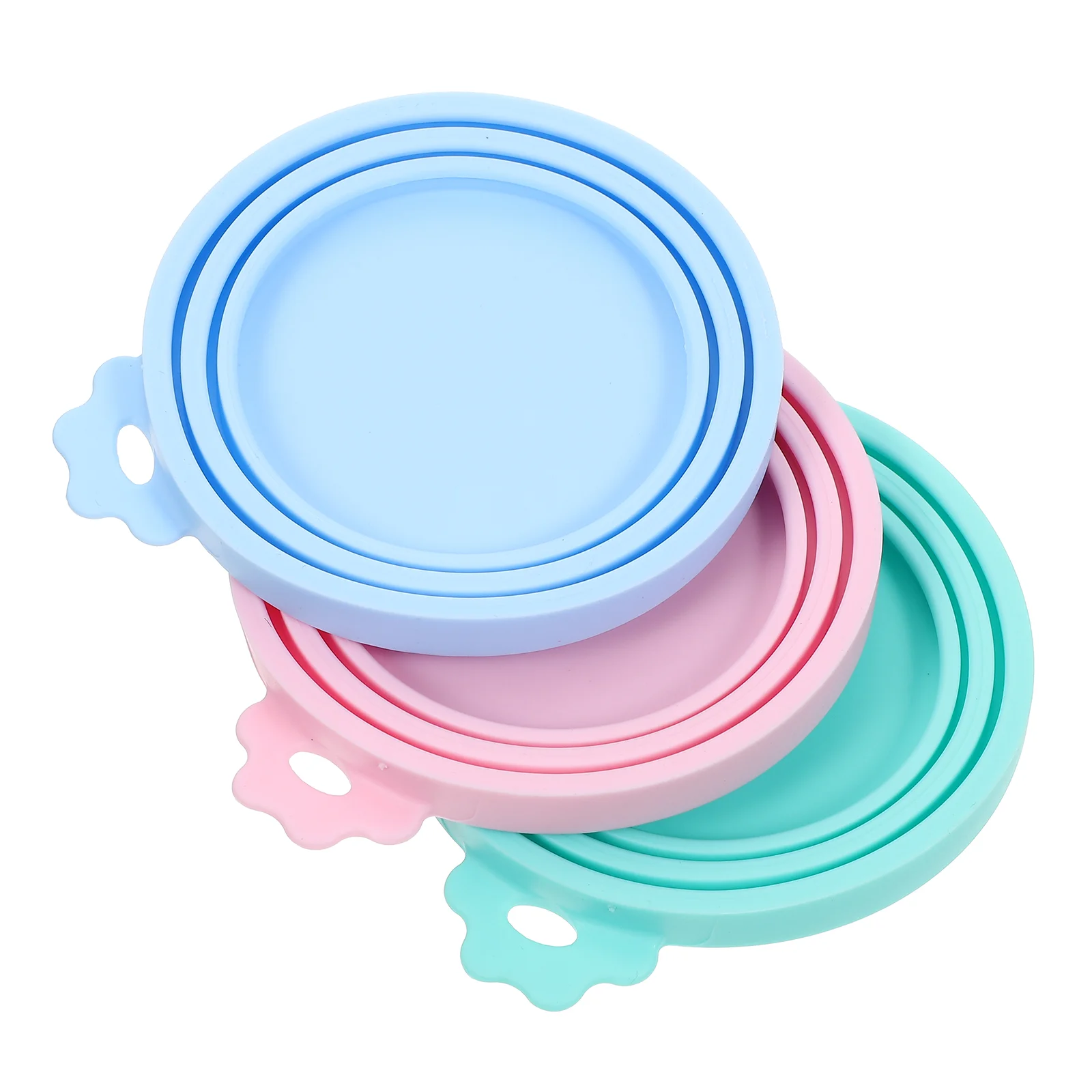3 Pcs Silicone Can Covers Pet Can Lids Sealed Flexible Cat Food Covers Dog Supplies Fresh Keeping Can Lids For Bowls Storage 3