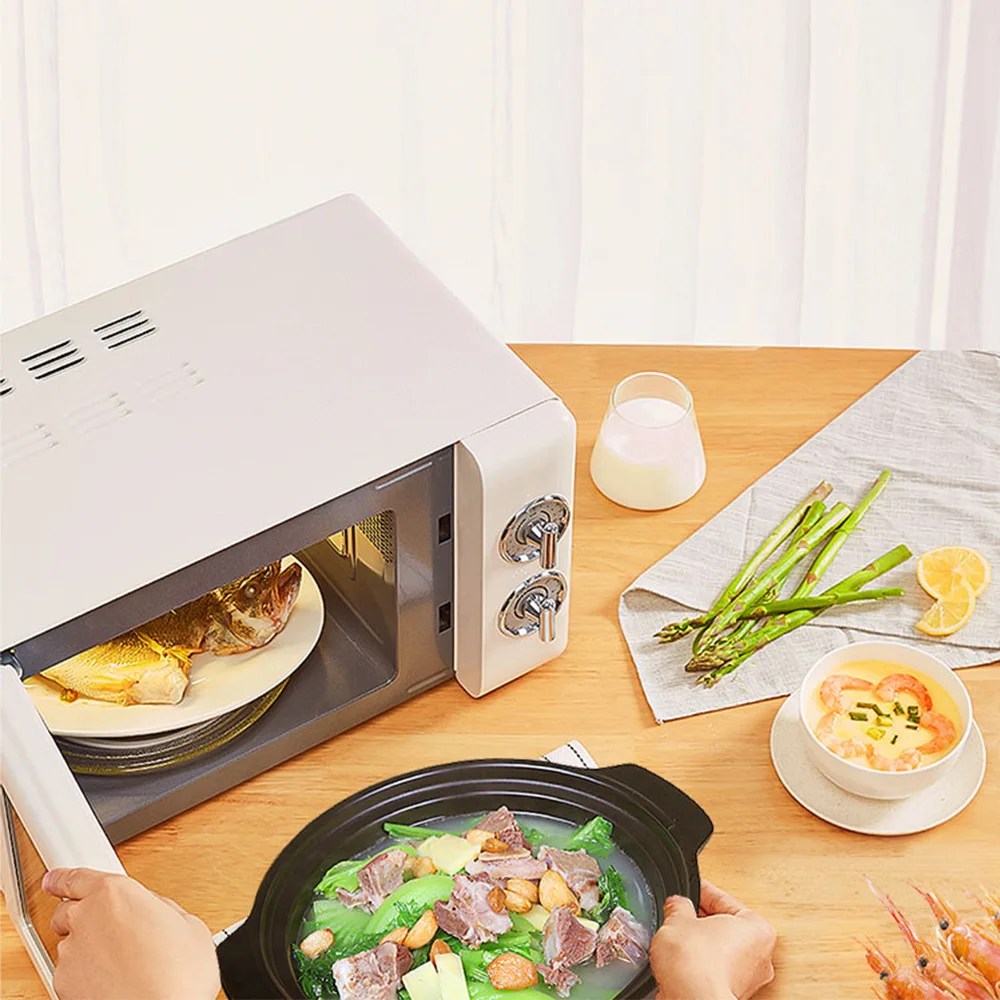 20L Household Microwave Oven Small Authentic Multi-function Microwave Oven Mini Turntable Mechanical