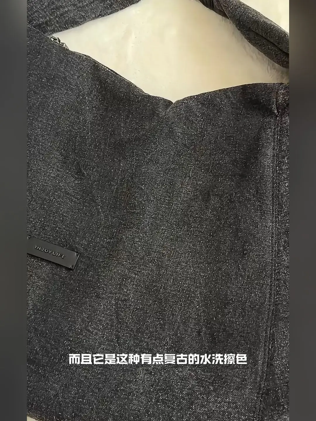 JIAERDI Retro Denim Black Large Capacity Handbag Wallet Women Vintage Casual Tote Bag Purse Female Harajuku Crossbody Bags Y2k