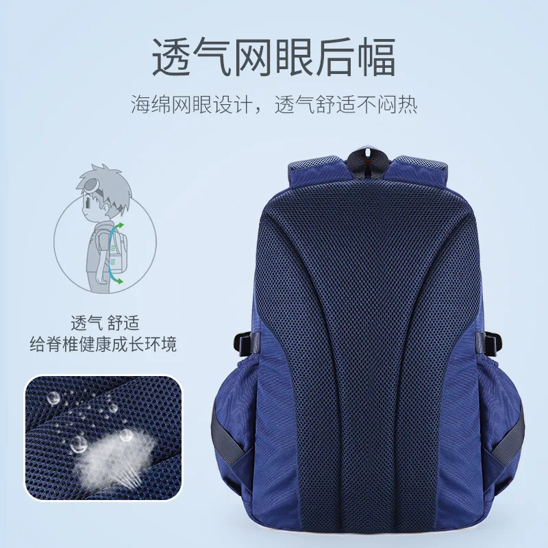 Disney Mickey School Bags For Boys Primary Middle Student Leisure Shoulder Orthopedic Backpack Grade 3-6 Large Capacity Mochilas