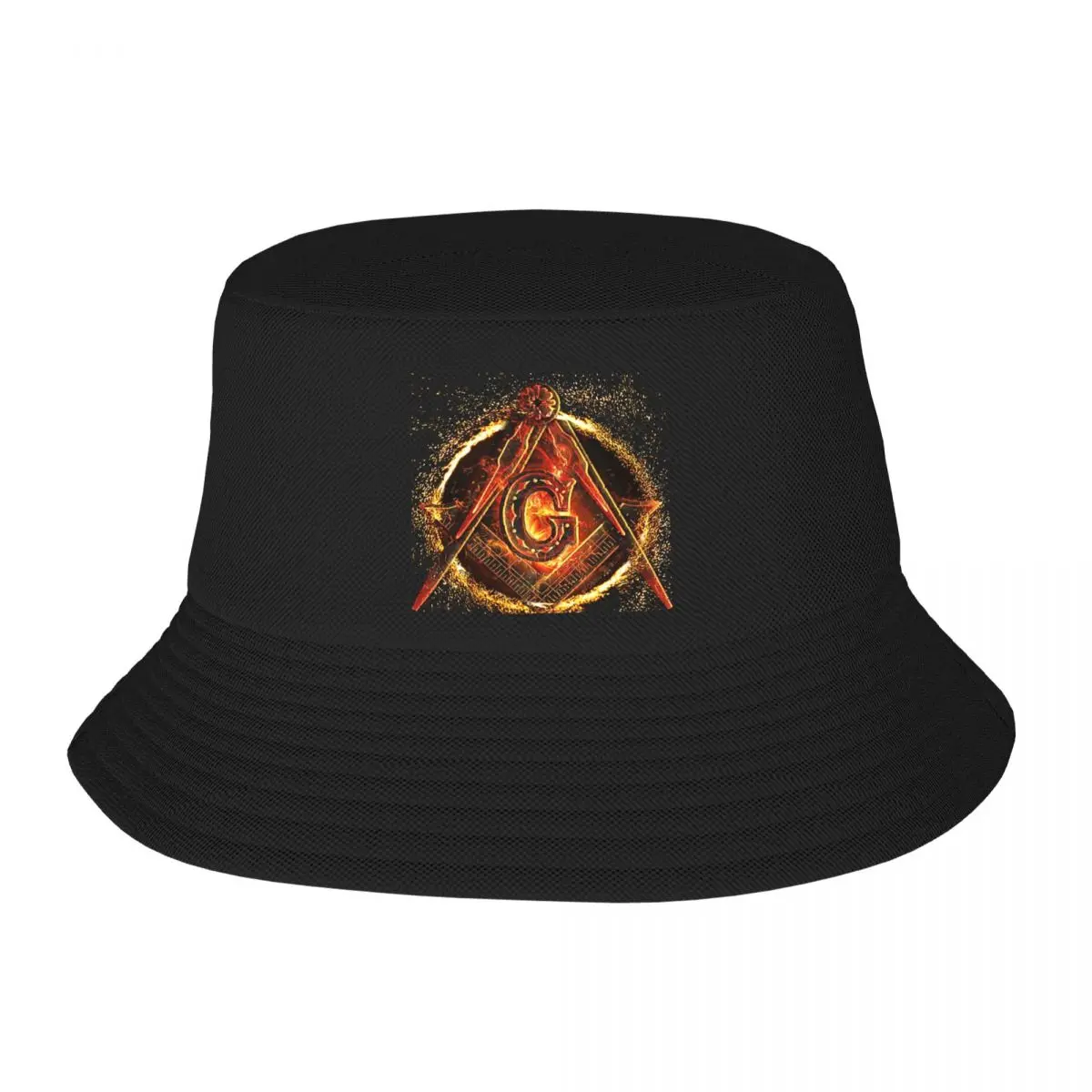 

Shriner Masonic Bucket Cap Summer Fisherman Caps Outdoor Sport Beach Sun Fishing Hat Funny Print Bob Panama Hat