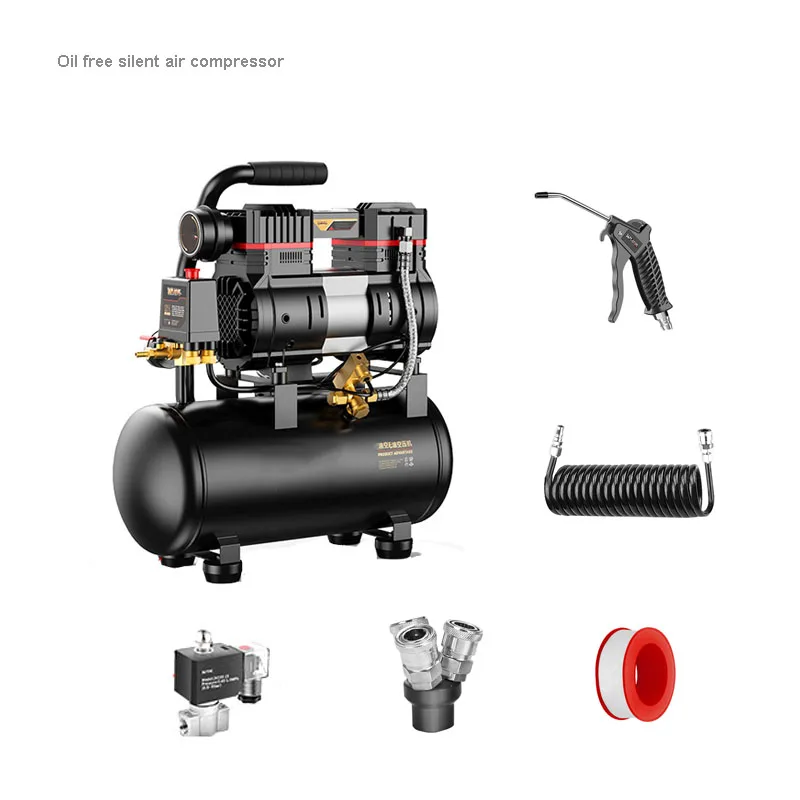 10L Silent Air Compressor With Pure Copper Motor 800W Oil-Free Air